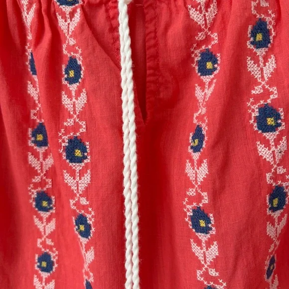 Abercrombie & Fitch Sz S 100% Cotton Embroidered Off-Shoulder Long Sleeve Top - Picture 3 of 8